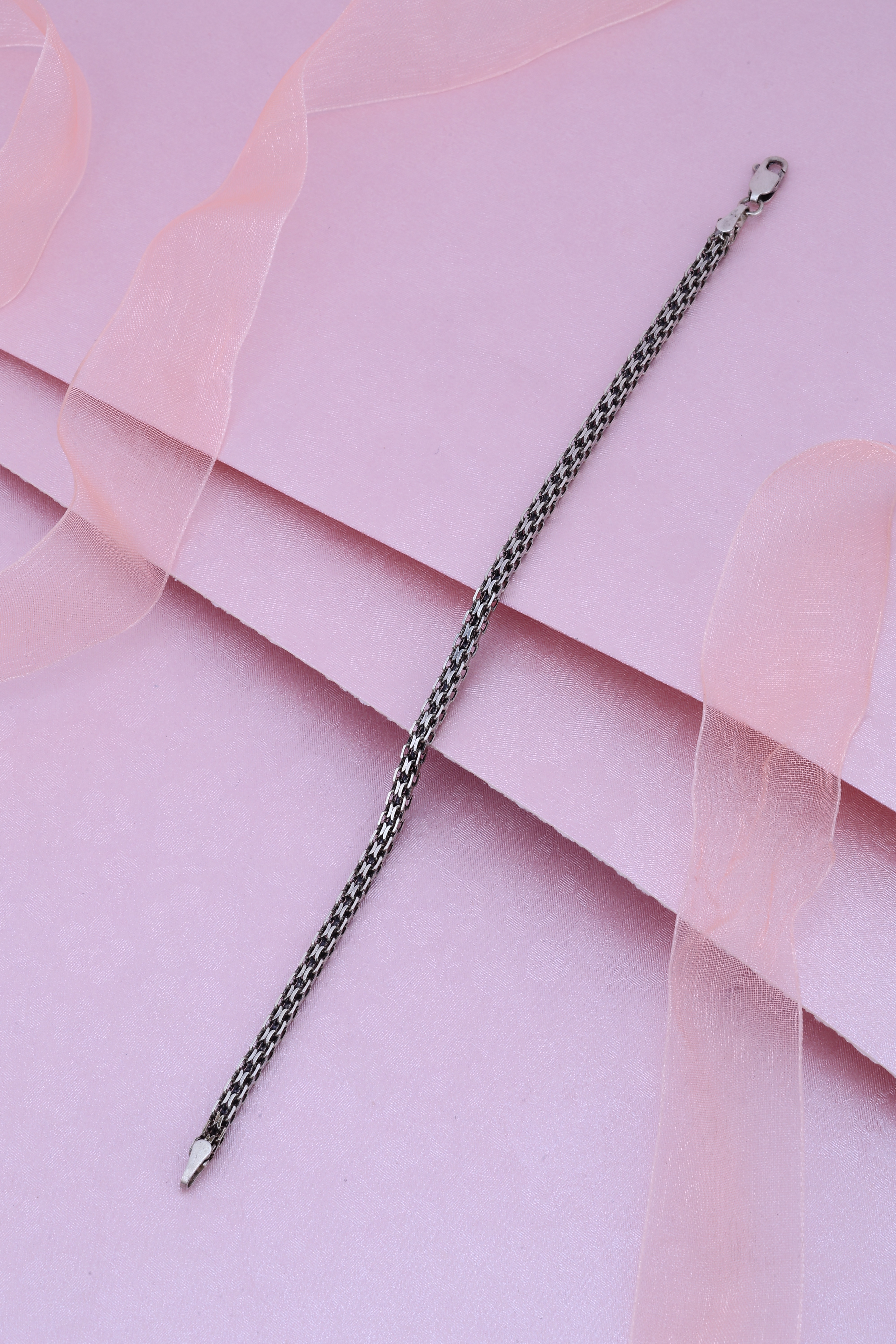 925 Silver Textured Chain Men’s Bracelet – Rugged, Stylish & Everyday Essential